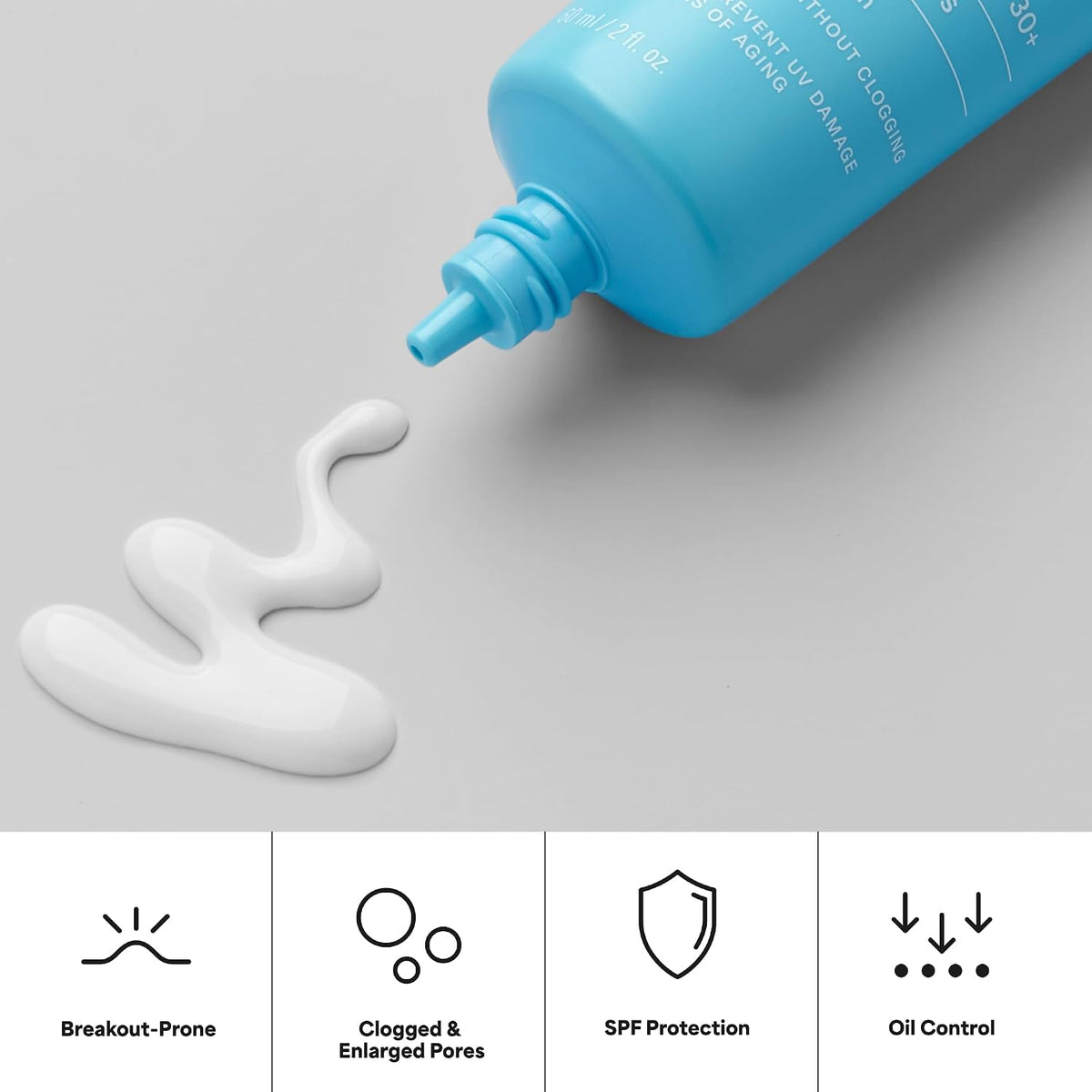 Paula's Choice CLEAR Ultra-Light Hydrating Oil Free Face Sunscreen & Moisturizer, SPF 30 Sunscreen for Face with Green Tea & Chamomile, Pore Minimizer for Blemish- Prone Skin, UVA/UVB Protection, 2oz - Image 4