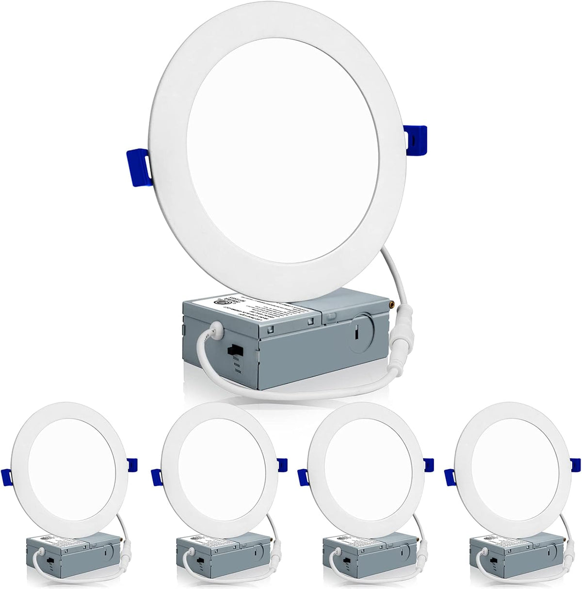 Meconard ultra-thin recessed ceiling light front view