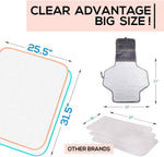 Baby Loovi waterproof changing mat unfolded view showing large size