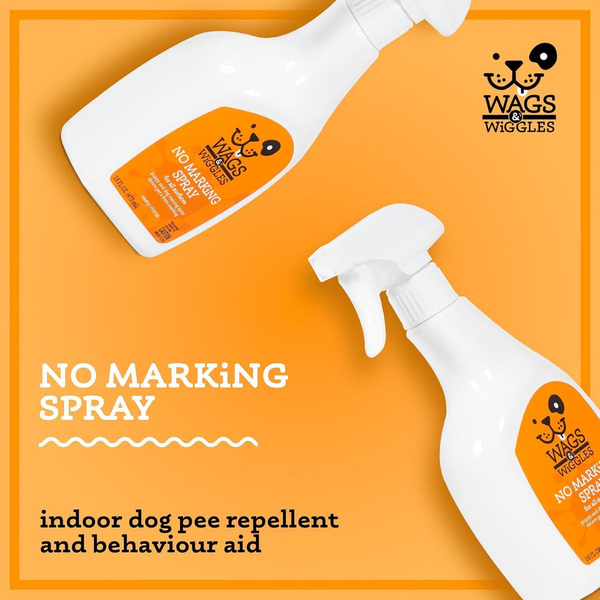 Wags and Wiggles dog training spray 2 pack bottle set