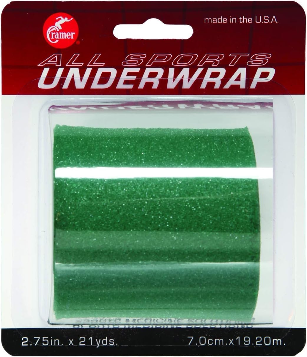Cramer Tape Underwrap, Sports PreWrap for Athletic Ankle, Wrist, and Injury Taping Jobs, Hair Tie, Headband, Patella Support, Pre-Wrap Athletic Tape Supplies, 2.75" X 21 Yard Roll of Pre Wrap , Brite Green - Image 14