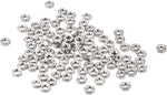 Uxcell hex nuts front view showing silver tone carbon steel finish