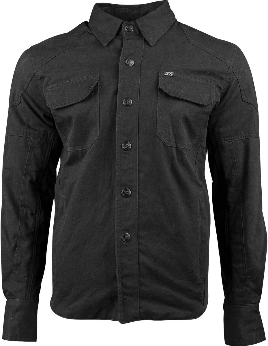 Speed and Strength Men Call To Arms Two Point Zero Motorcycle Riding Shirt front view authentic premium protective biker apparel.
