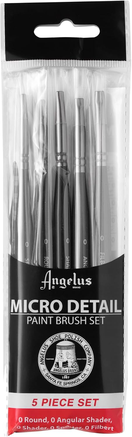 Angelus precision paint brushes for sneaker art