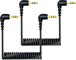 Weishan 2-pack 3.5mm microphone cable front view audio accessory