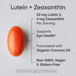 Sports Research Lutein Zeaxanthin softgels packaging showing authentic formula details