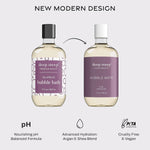 Deep Steep sensitive skin bubble bath back label details