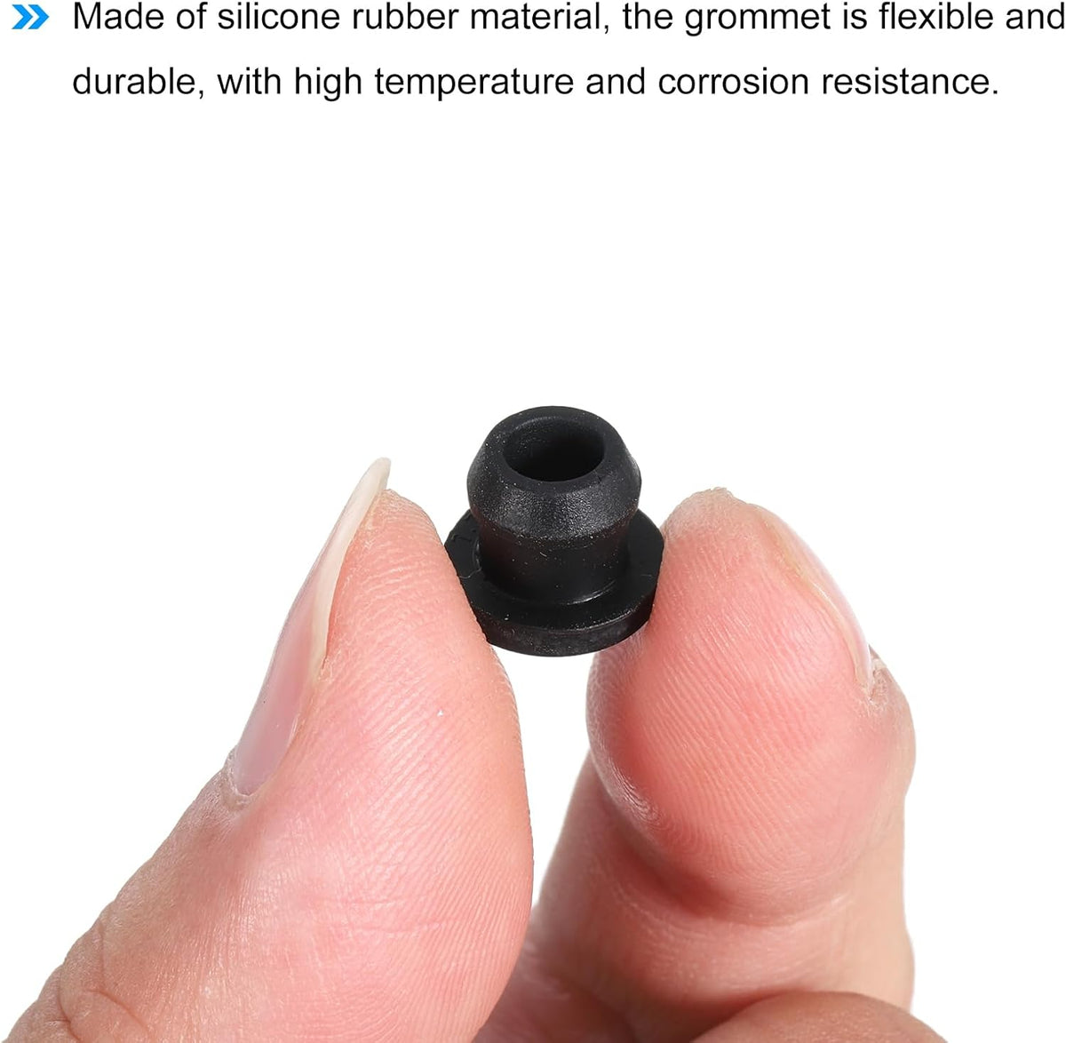 Close-up of the inner diameter and height dimensions of the grommet
