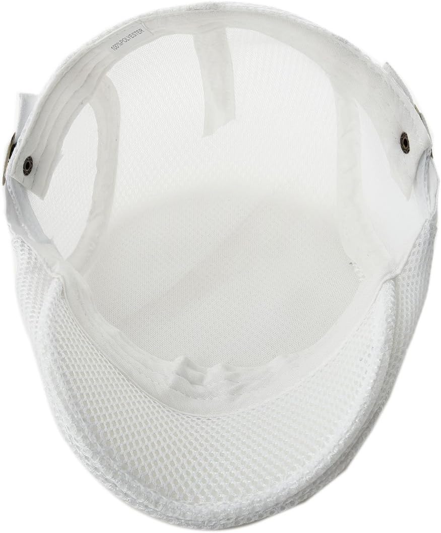 VOBOOM lightweight mesh flat cap inner lining view