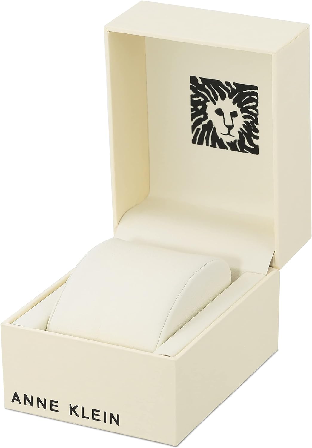 Anne Klein watch caseback and clasp branding detail