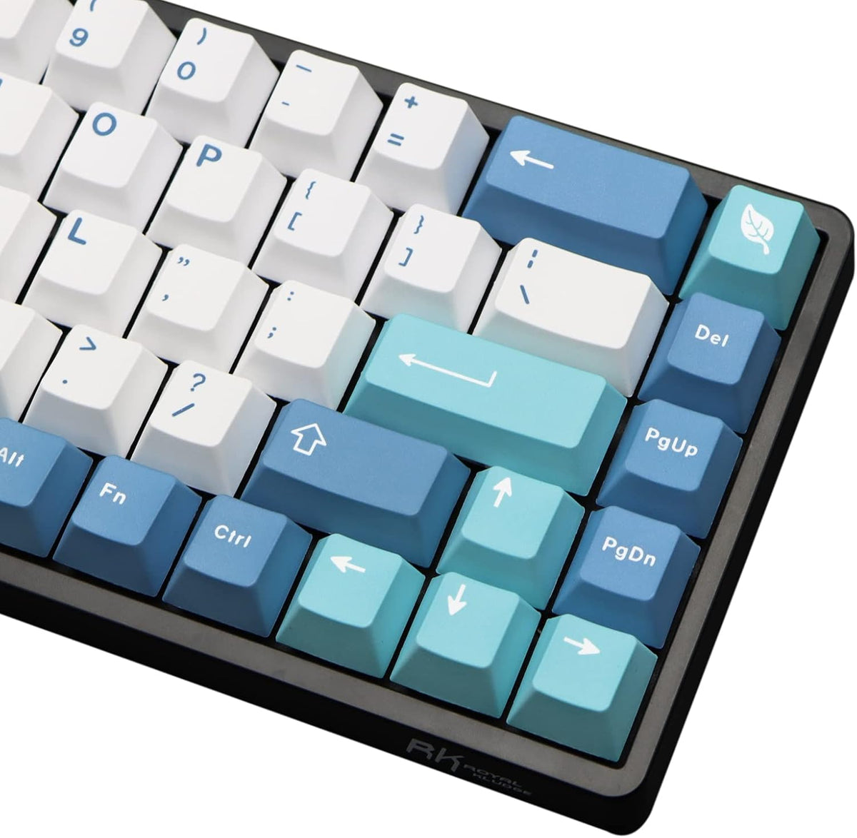 Molgria Shoko keycaps installed on a compact 60 percent mechanical gaming keyboard.