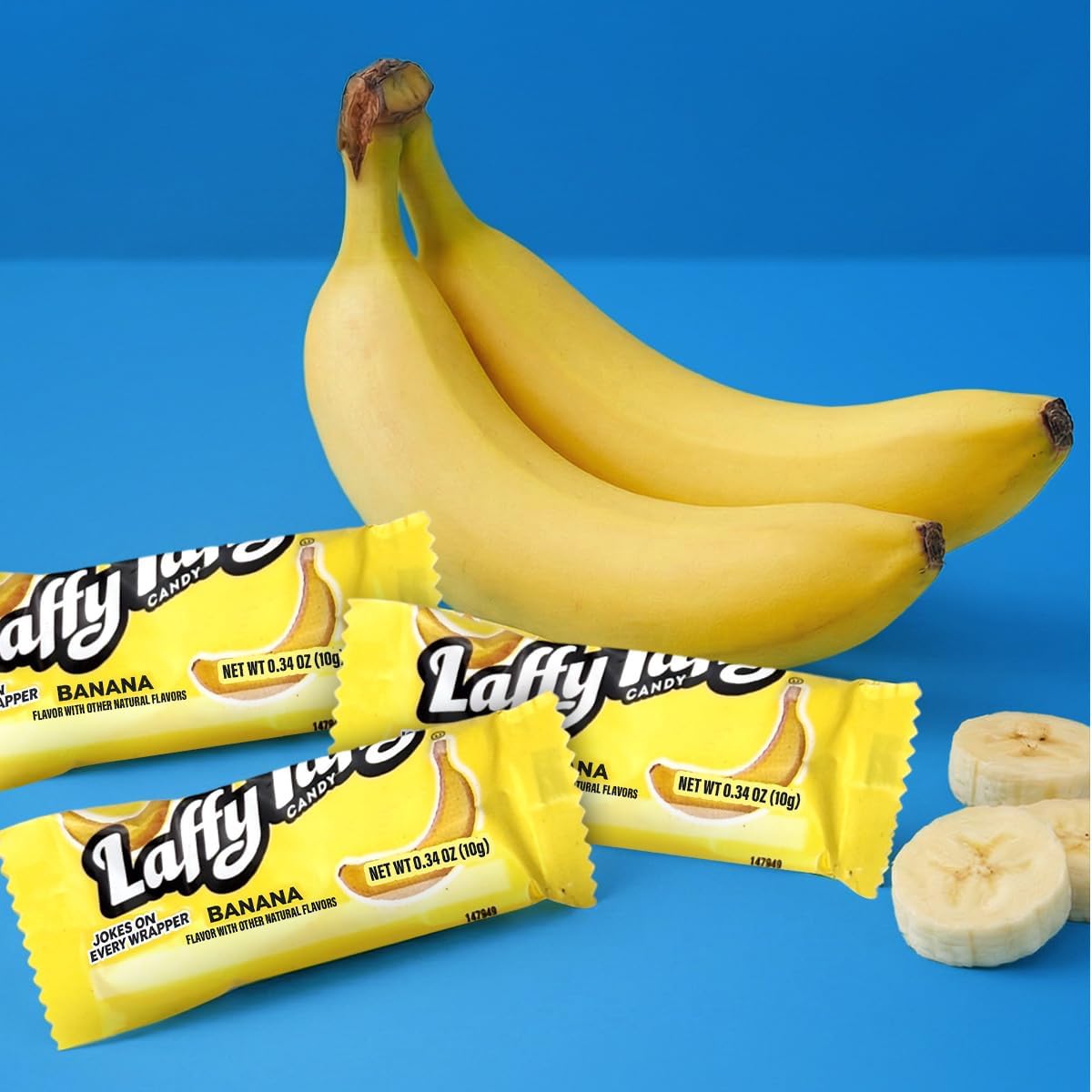 One pound bag of authentic American banana taffy sweets imported to India