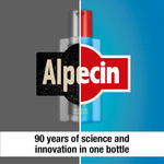 Alpecin hybrid caffeine shampoo lifestyle product arrangement