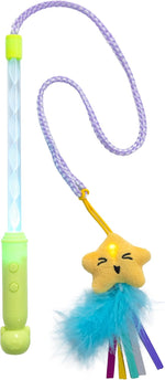 Catstages Twinkle Star light up cat wand front view