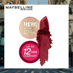 Maybelline Color Sensational lipstick 695 shade swatch