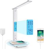 LAOPAO desk lamp front view with wireless charger base