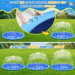Giveuplay outdoor summer water toy being used by multiple children and a dog on grass