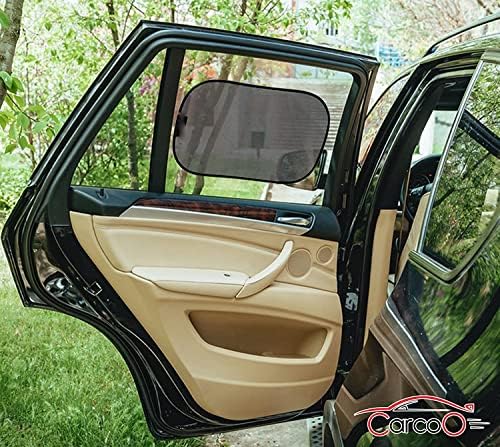Harrier Hardware black semi transparent car shade showing glare reduction performance