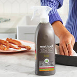 Authentic USA imported Method kitchen cleaner for range hoods and microwaves.