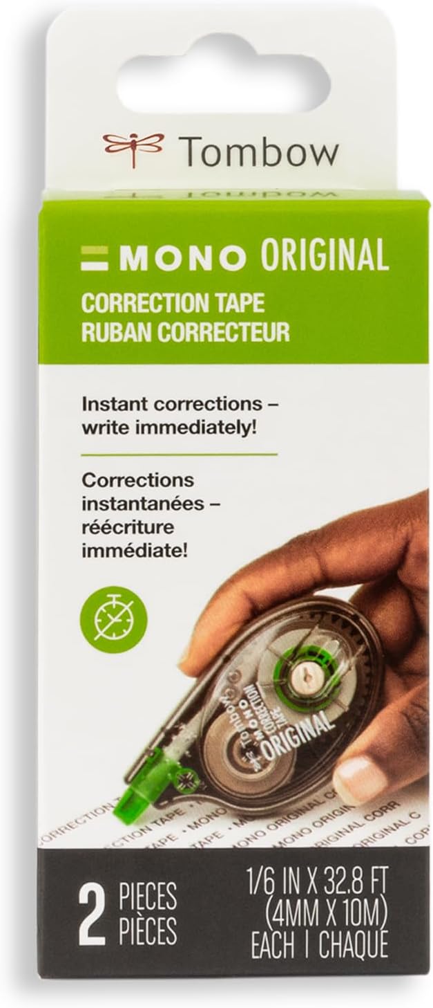 Tombow correction tape pack showing sideways application