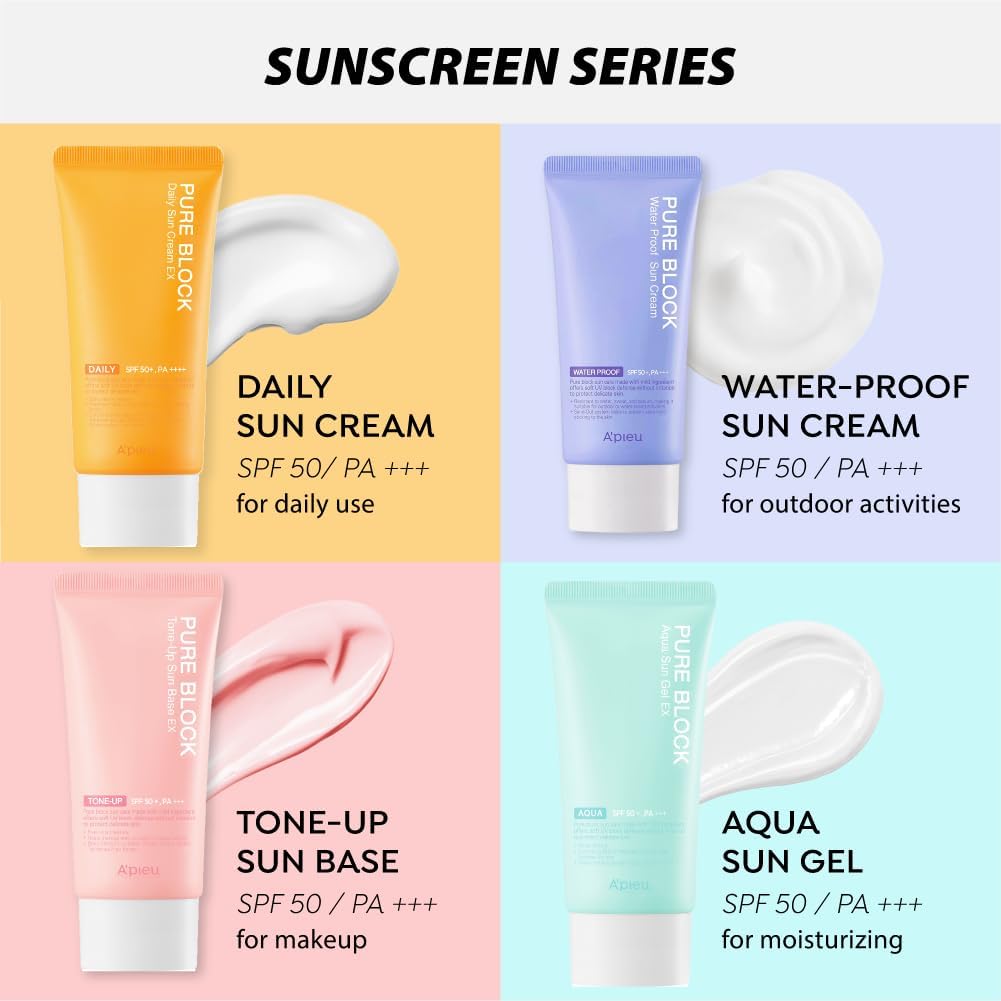 Authentic A'Pieu imported pink tint brightening sunscreen for combination skin