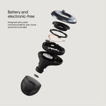 Loop Switch 2 ear plugs inserted showing discrete fit