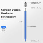 MEKO touchscreen stylus pen rubber tips side view