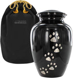 Handcrafted metal urn for pets up to 17 pounds
