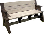 Gen 2 2-in-1 Outdoor Convertible Bench to Picnic Table | Space-Saving, Weather-Resistant Patio Furniture for Yard, Deck, Garden | Easy Assembly & Durable - 1 Bench/Order, Adobe - Image 11