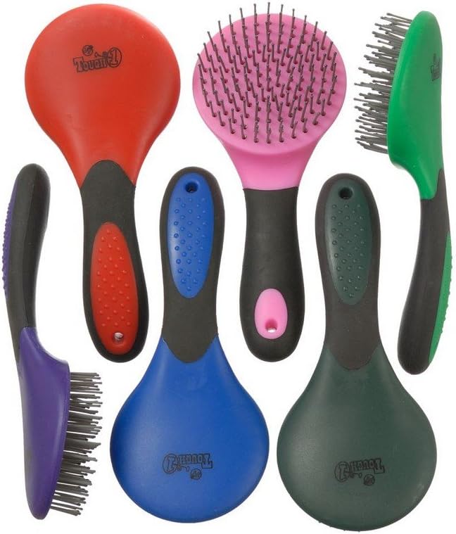 Tough 1 Great Grip Mane and Tail Brush front view high quality horse grooming tool