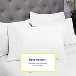 Sweet Home Collection deep pocket fitted sheet corners