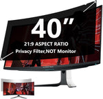 ACONETMAX 40 inch ultrawide curved monitor privacy screen filter showing front view clarity