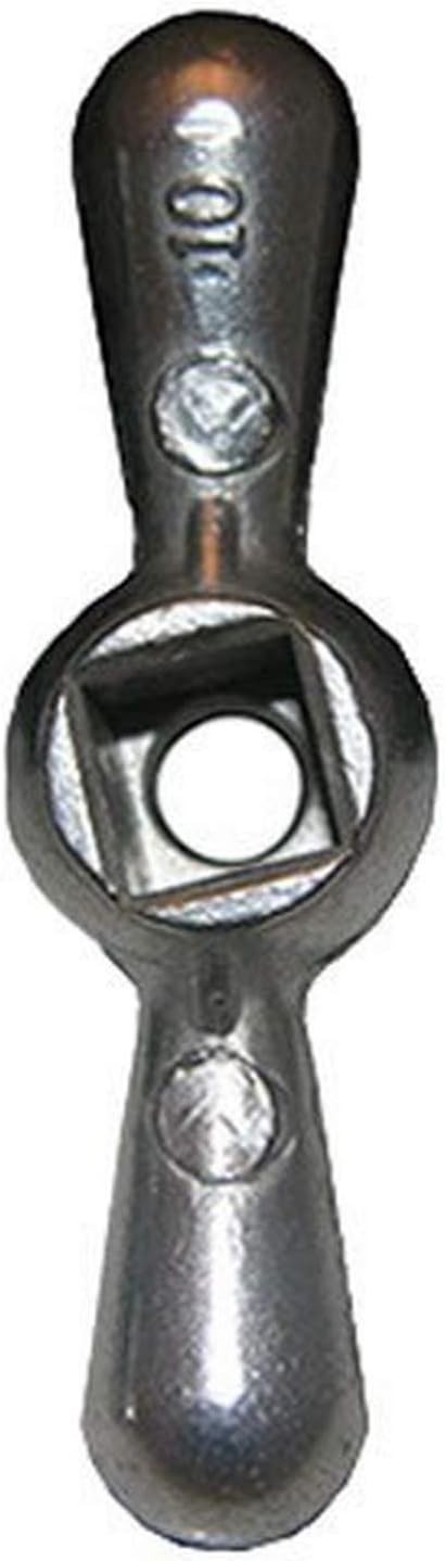 Close-up of metallic finish on LASCO faucet handle