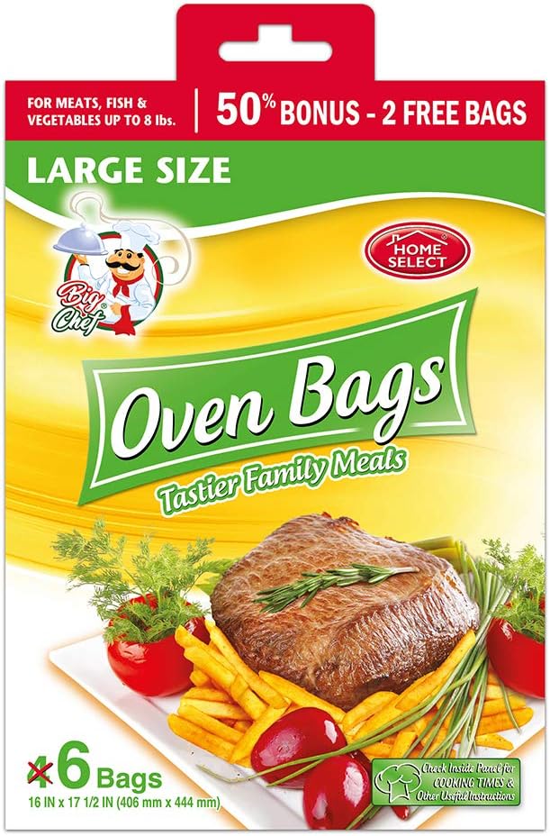 Home Select oven bags front view packaging