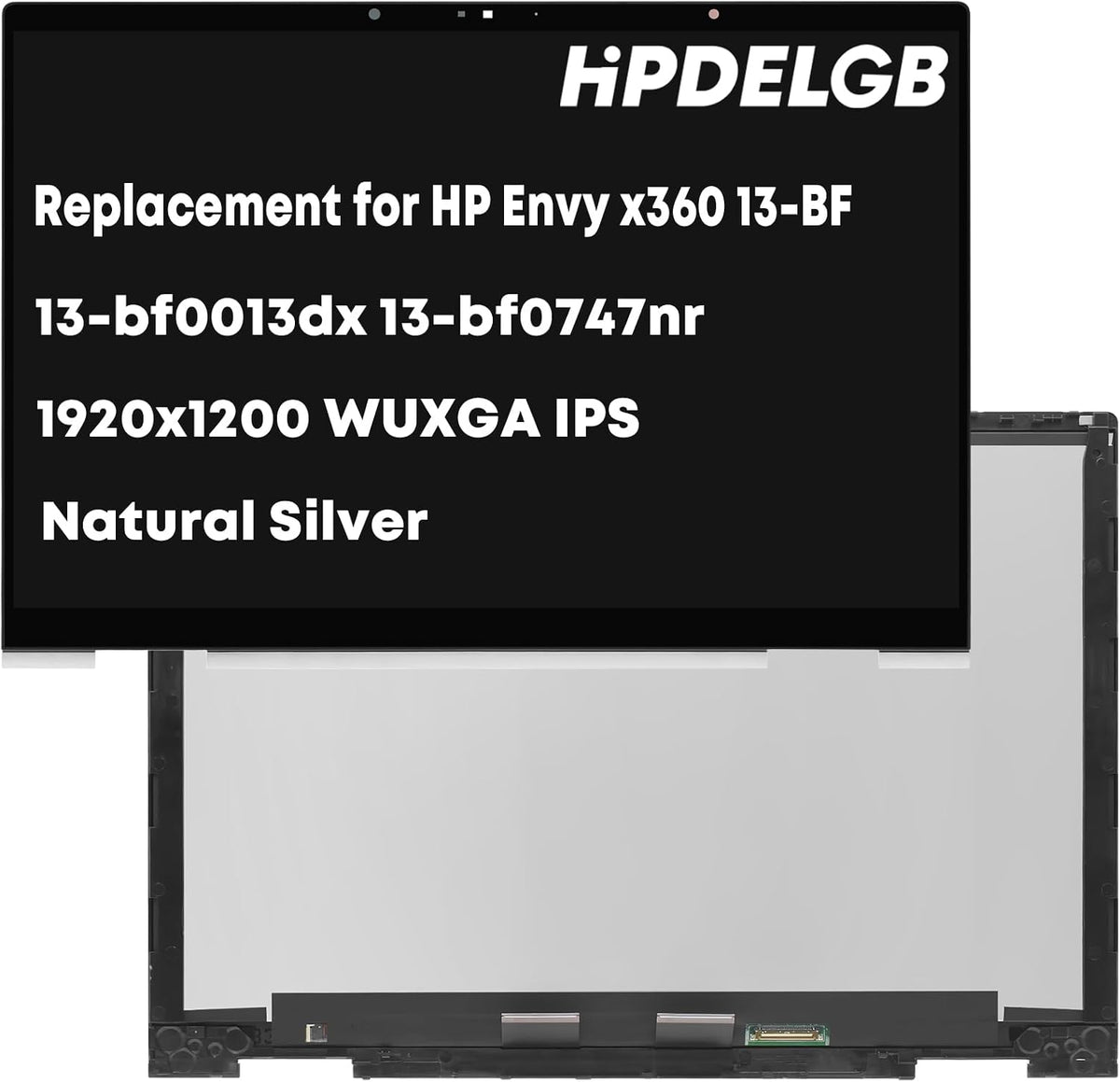HPDELGB 13-bf screen replacement front view display assembly