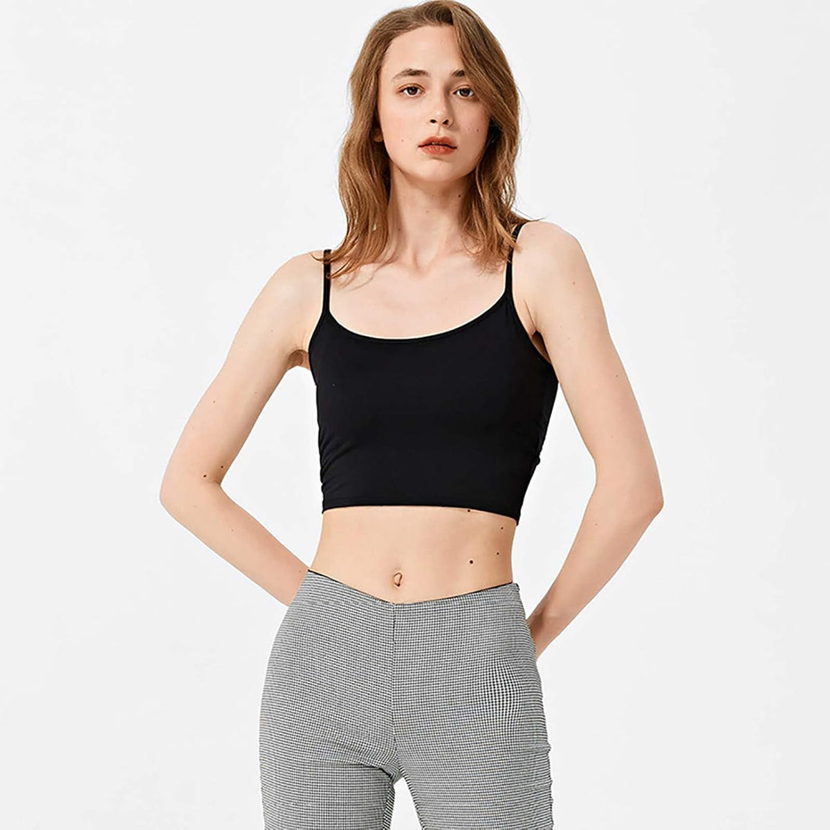NEWITIN adjustable strap tank top folded display
