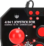 Wooxgehm arcade controller joystick and buttons close up