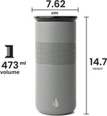 Elemental travel mug ceramic lid close up