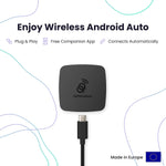 AAWireless dongle connected with USB Type C cable