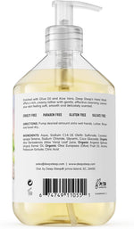 Deep Steep Raspberry Merlot hand soap label details
