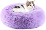 Cat Beds for Indoor Cats - Cat Bed Washable 20/24 inches, Dog Beds for Small Medium Dogs, Anti Anxiety Round Fluffy Plush Faux Fur Pet Bed, Thick Bottom (Pink, Medium) - Image 14