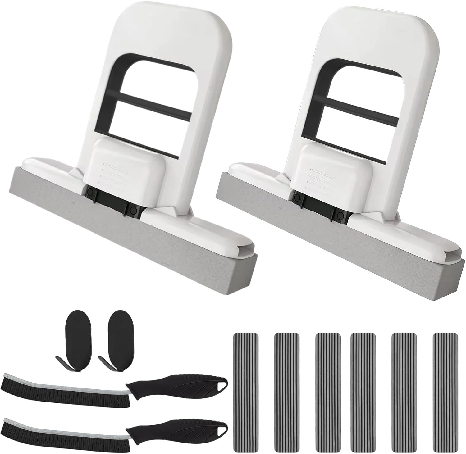 Generic mini mop and brush set front view