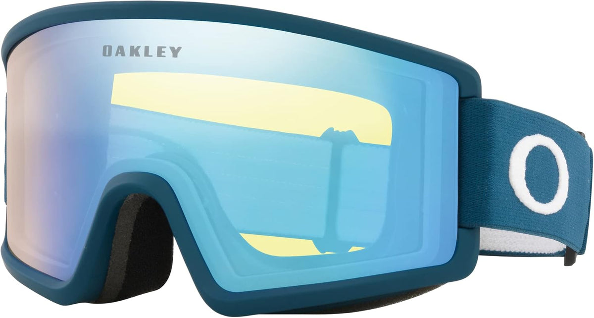 Oakley eyewear lifestyle shot displaying white frame details.