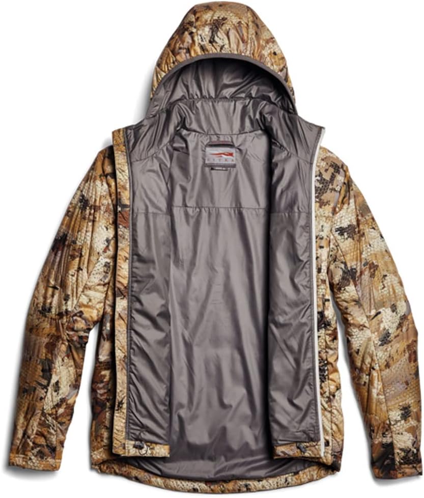 SITKA men's Kelvin aerolite insulated hunting jacket back view