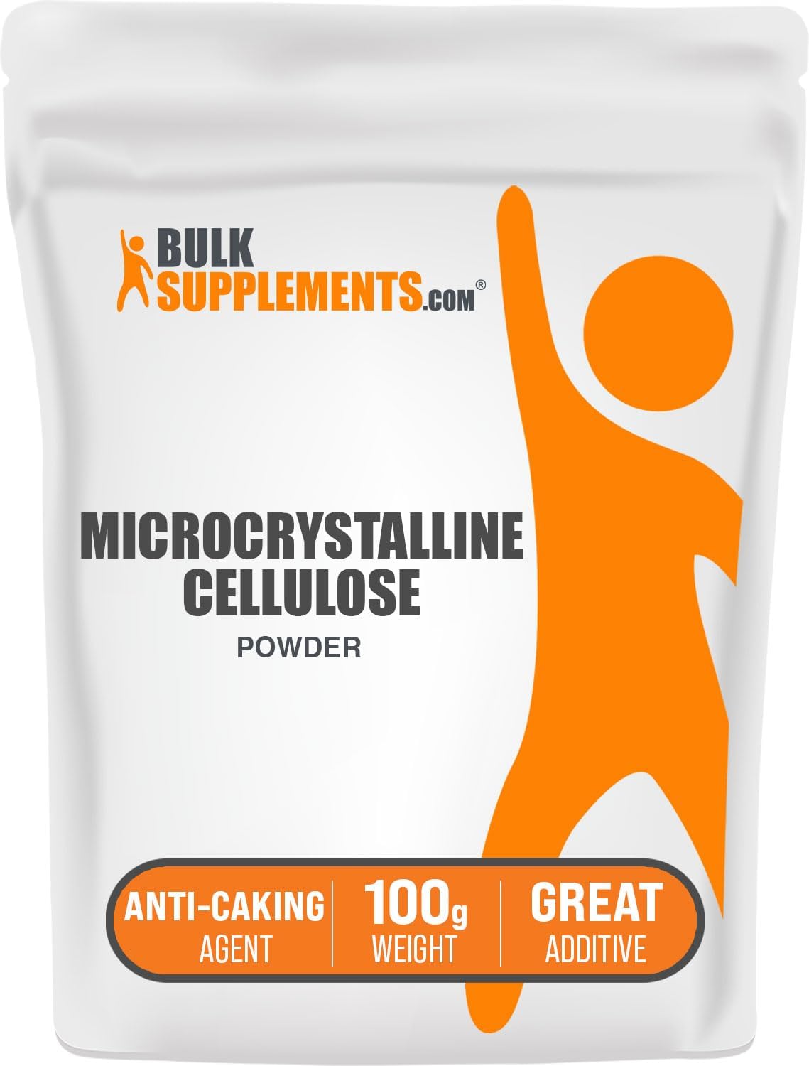 BulkSupplements microcrystalline cellulose premium excipient powder for custom formulations