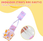 Adjustable bird diaper with secure fasten tape and elastic back rope
