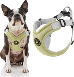 Gooby memory foam step in dog harness green x large front view pet accessory