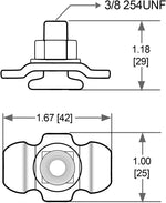 Dlapty L-Track accessories pack showing ten pieces of zinc-plated bolts.