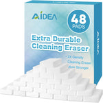 AIDEA Magic Sponges Cleaning Eraser 48 pack front view for household cleaning.