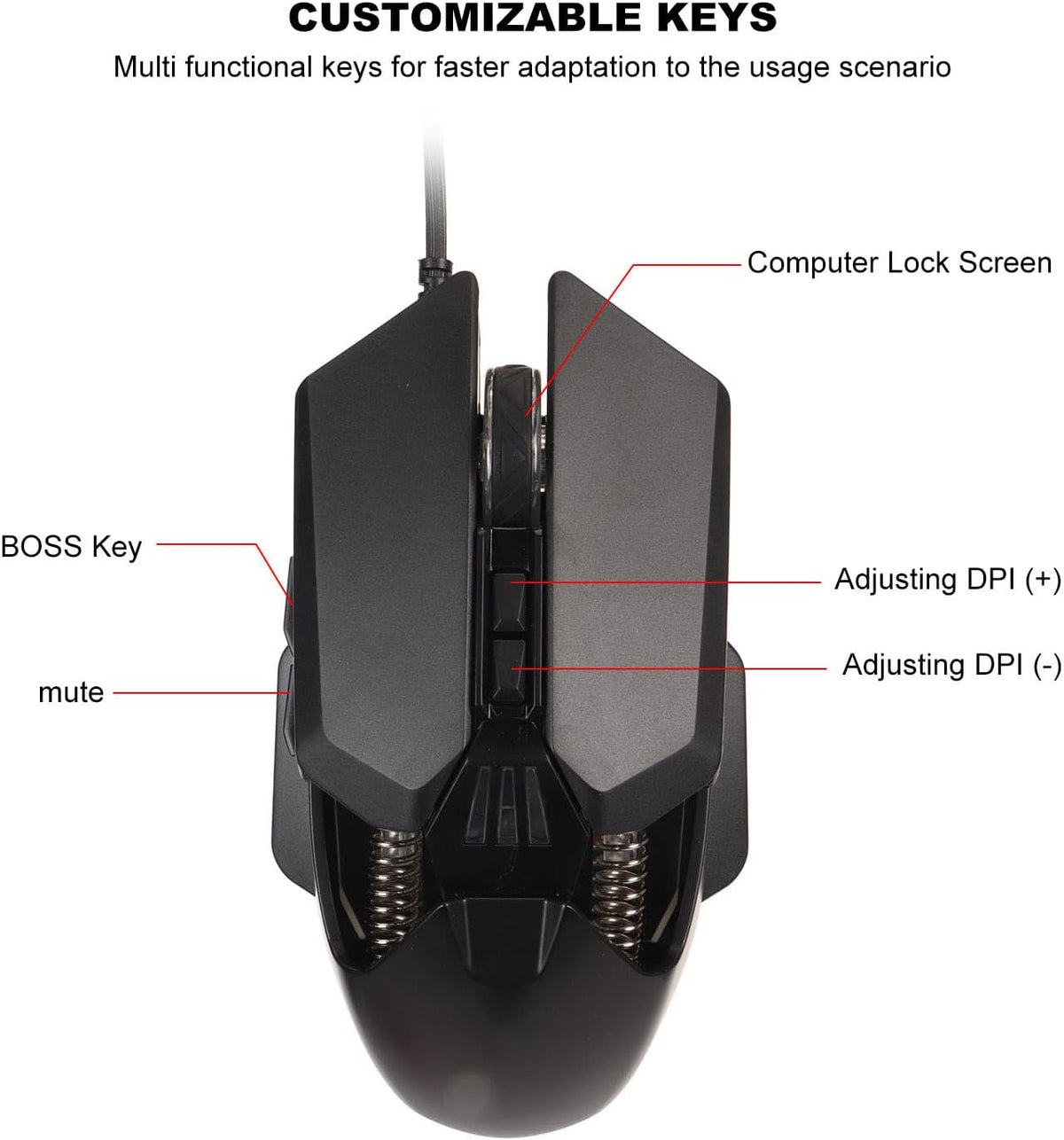 Vikye silent mouse bottom sensor layout